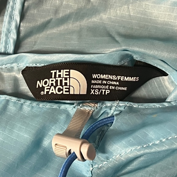 WOMEN'S THE NORTH FACE CYCLONE TEAL WINDBREAKER COAT JACKET HOODIE Size XS - Picture 6 of 8